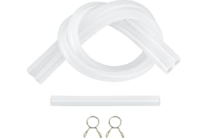 DINLON Ice Maker Drain Tube Fit for GE OPAL01GEPKT, Water Line Replacement for Original GE Opal Nugget Countertop Ices Maker, External Silicone Water Tube Fit for Opal Ice Maker Tubing Replacement Parts