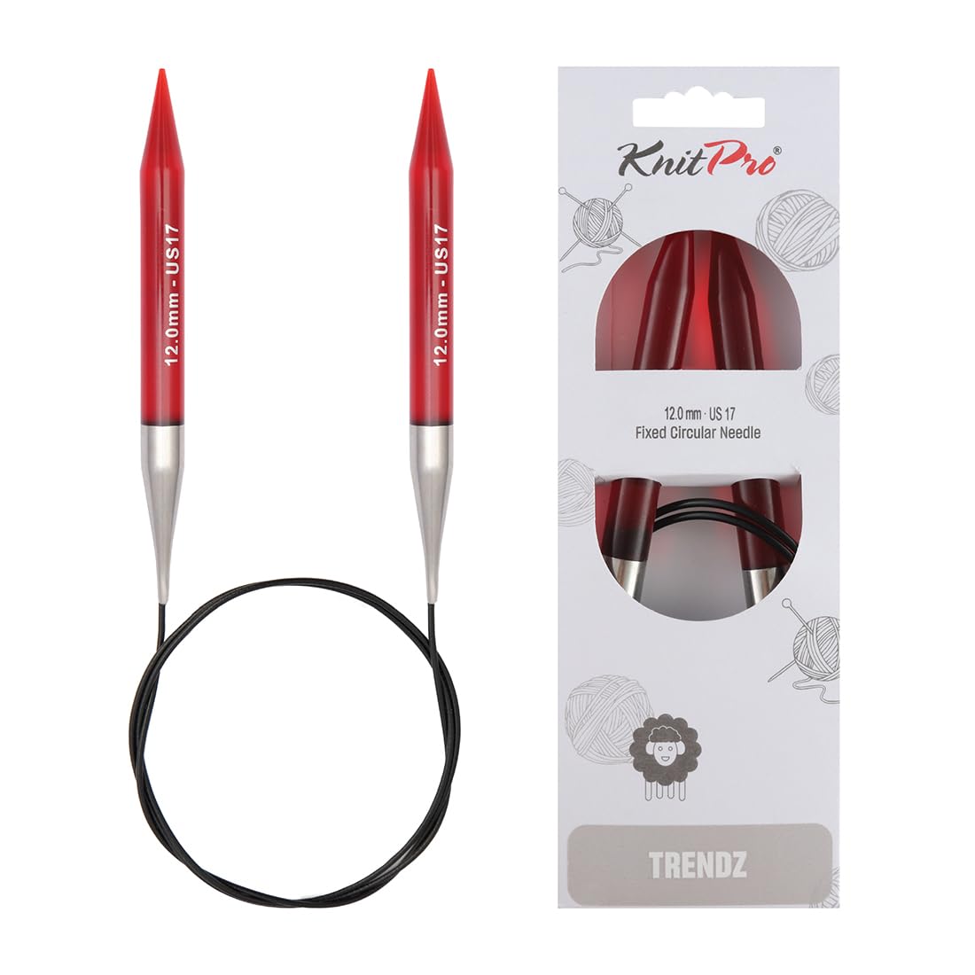 KnitPro Trendz Fixed Circular Needles 32" (80cm) | 12.00mm