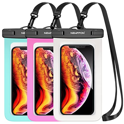 newppon Waterproof Cell Phone Pouch : 3 Pack