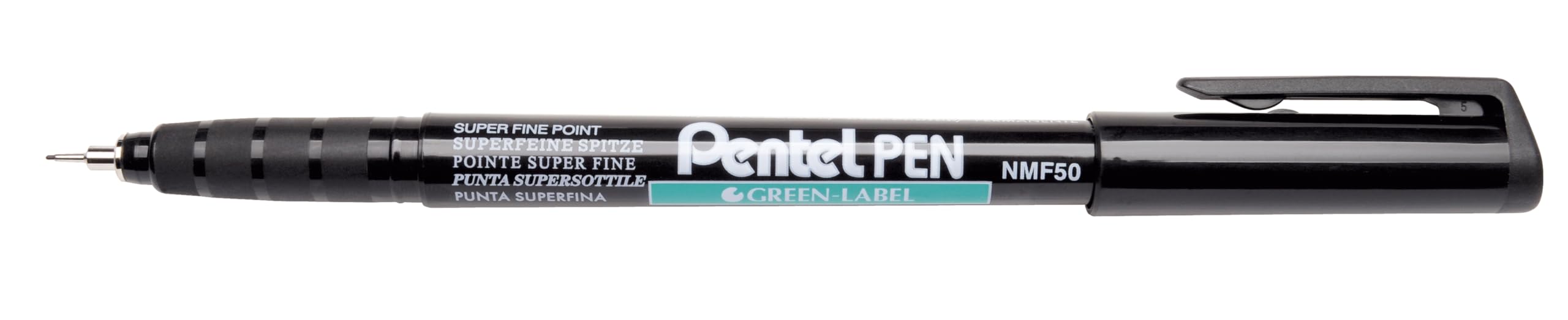 Pentel Superfine Permanent Marker - Black (Pack of 12 Markers)