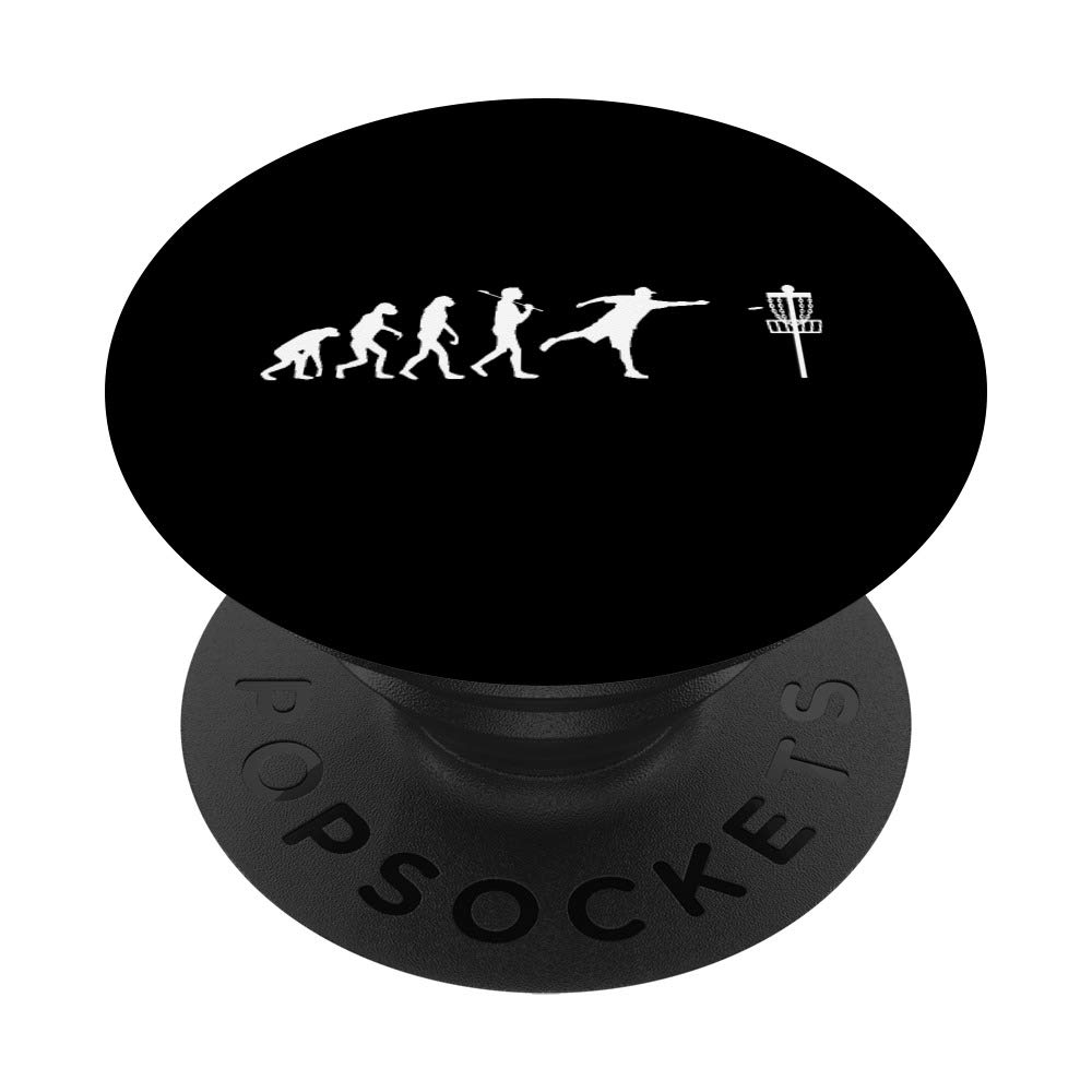 Disc Golf Evolution Funny Gift Disc Golfers Gifts PopSockets Grip and Stand for Phones and Tablets