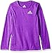 Adidas Girls' Little Girls' Pretty Strong Clima Top, Shock Purple Heather, 6
