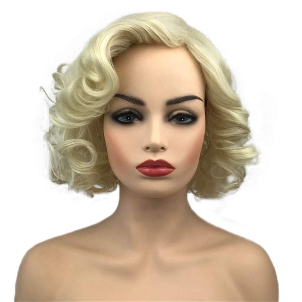 Photo 1 of Aimole Women Short Curly Wig Synthetic Hair Cosplay Costume Halloween Party Daily Everyday Wear Wig Heat Resistant (613E)