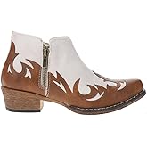 Roper Women's Lorene Ankle Boot, White, 6.5