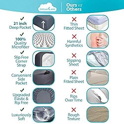 DREAMCARE Queen Sheet Set - Cooling Bed Sheets