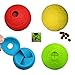 Super durable colorful dog chew toys. Indestructible toys for outdoor and IQ treat ball for indoors. Best gifts for dogs.