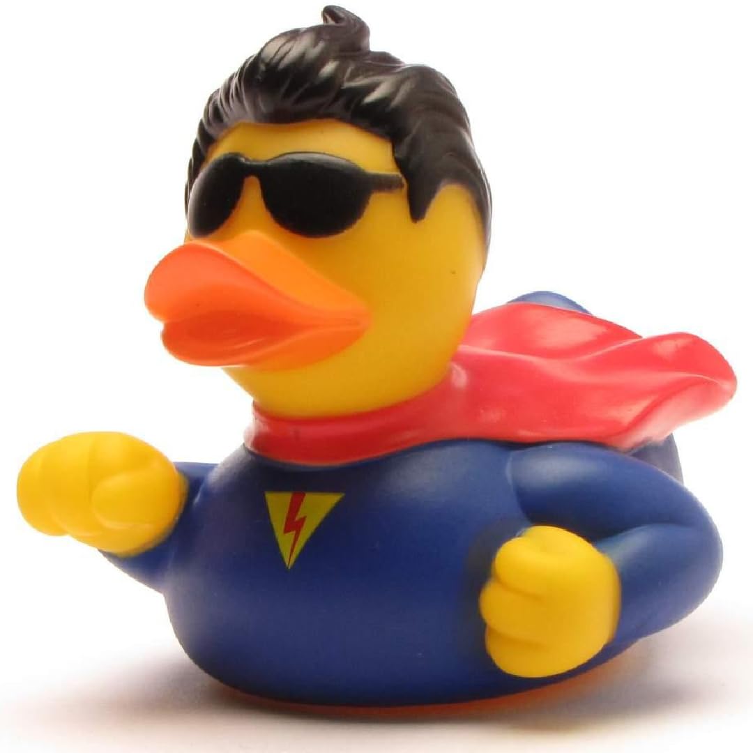 Superman Rubber Duck | Bath Duck | Duckshop | L: 8.5 cm
