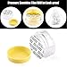 SumDirect 50Pcs 10Gram Empty Clear Plastic Cosmetic Containers Sample Packing Bottles,Portable Travel Bottle Pot Jars for Cream,Lotion,Eye Shadow +25Pcs White Sheer Organza Gift Bags (Yellow Lid)