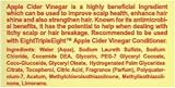 Eight Triple Eight Apple Cider Vinegar Shampoo 1 Litre Yellow view 3