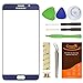 CrazyFire Front Glass Replacement Glass Lens Screen Compatible with Samsung Galaxy Note 5,Repair Kit for Samsung Galaxy Note5 N9200 N920A N920P N920T N920R N920R4 with Adhesive and Tools Pebble Blue