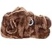 Silver Lilly Dog Slippers - Novelty Plush Comfortable Animal Bulldog Slippers for Kids & Adults (Light Brown, Large)