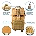 Anitee Outdoor 40L Military Backpack, Tactical Waterproof Army Rucksack with Emergency Survival kit for Camping Hiking Sport Trekking (Khaki)