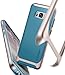 Spigen Neo Hybrid Galaxy S8 Plus Case Herringbone with Flexible Inner Protection and Reinforced Hard Bumper Frame for Galaxy S8 Plus (2017) - Niagara Blue