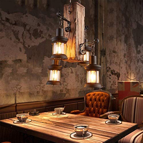 Amerikaanse kandelaar retro oud schip hout verlichting restaurant bar taiwan café kleding winkel massief hout hoofd… - Afbeelding 6