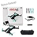 IDEA6 RC Drones Quadcopters with Camera Wifi 720P HD FPV for Selfie Live Video,4CH 2.4Ghz 6 Axis LED RTF,Altitude Hold,Headless Mode,3D Flip,One key to return,Track Flying,Gravity Sensor,Bonus Battery