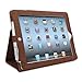 Snugg iPad 2 Case, Executive Distressed Brown Leather Smart Case Cover Apple iPad 2 Protective Flip Stand Cover with Auto Wake/Sleep