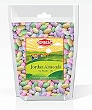 SUNBEST Assorted Pastel Color Jordan Almonds, JUMBO in BOX and Resealable Bag ( 2 Lb)