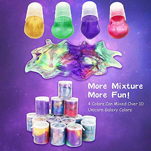 EASYCITY 48 Pack Barrel of Slime - Colorful Sludgy Gooey Fidget Kit for Sensory and Tactile Stimulation, Stress Relief, Prize, Party Favor, Christmas Stocking Stuffers