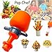 Vegetit Fruit and Vegetable Shape Cutter - ABS Plastic Fruit Decorating Tools - Kids and Toddlers Food Chopper - Pop Chef Set of 6 Shapes