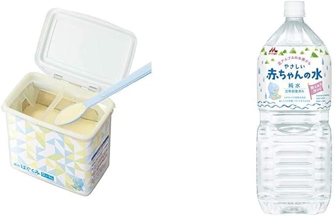 Amazon 粉ミルクと純水をセットで はぐくみ はじめてセット やさしい赤ちゃんの水 はぐくみ ミルク 通販