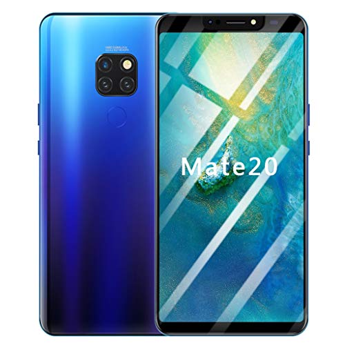Full Screen Unlocked Smartphone | 6.1 inch Android 8.1 Ultrathin 4 HD Camera Cell Phones | GSM 4G LTE WiFi Mobile Phone 1G RAM, 16GB ROM, 8-Core Processor Cellphone Telephones 2 SIM (Blue)