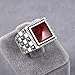 Chimoda Mens Rings Turkish Handmade in 925 Sterling Silver with Red Agate and Marcasite Stones (9)