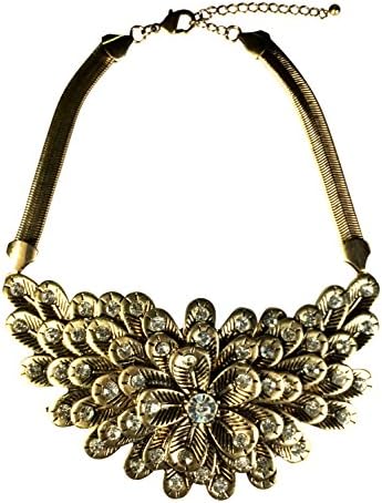 Kali Collection Flower Bloom Party Statement Necklace