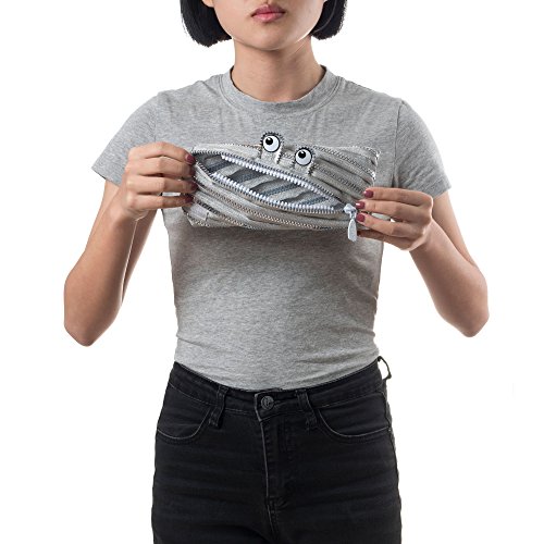 ZIPIT Monster Pencil Case Special Edition, Silver - Thumbnail 3