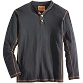 Venado Henley Long Sleeve Shirts for Men - Mens Henley with Flex Material