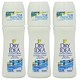 Dry Idea Roll-On Advanced Dry Antiperspirant & Deodorant, 72 Hour, Regular 3.25 (Pack of 3)...