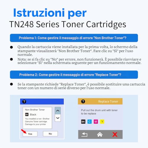 MYCARTRIDGE TN248XL TN248 Toner TN-248CMYK TN-248VAL Compatible for Brother DCP-L3560CDW Toner MFC-L3740CDWE DCP-L3520CDWE HL-L3240CDW for Brother TN 248 TN-248 (4-Pack)