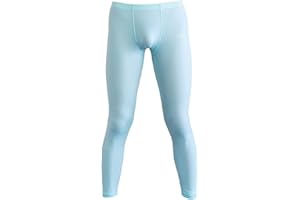 CLOUDMALL Mens Ice Silk Underwear Pants Low Rise Long John Leggings Base Layer Sports Bottom