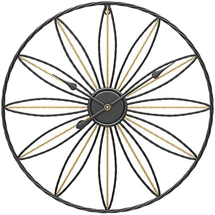 壁掛け時計 大きな丸い黒い金属の壁掛け時計大きな時計ガーデン屋外の壁掛け時計 壁掛け時計 大きな丸い黒い金属の壁掛け時計大きな時計ガーデン屋外の壁掛け時計