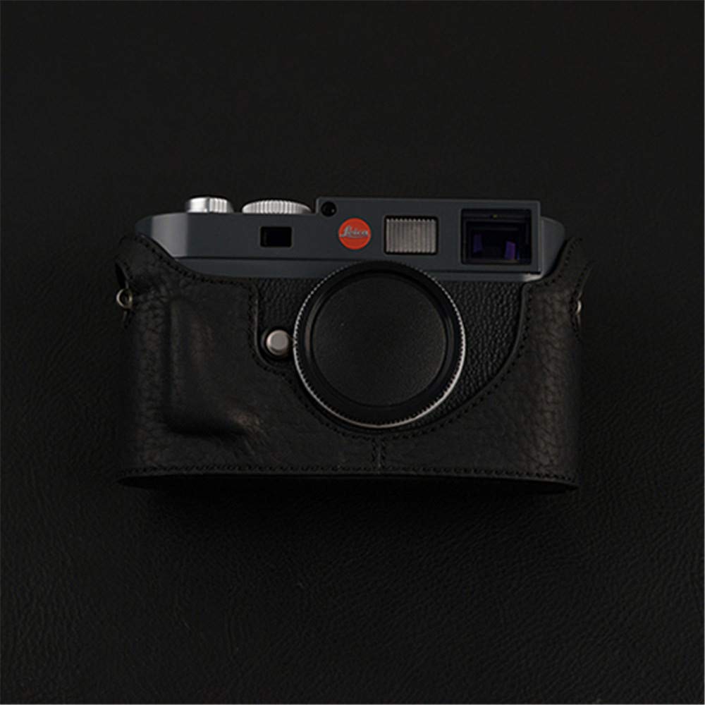 XJPB Handmade Cowhide Leather Case Cover Camera Bag Handle Base Half Set for Leica M9P M9 M-E ME M-M
