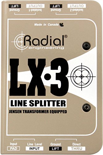 Radial LX3 3-channel Balanced Line Splitter w/Isolation