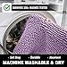LuxUrux Bathroom Rugs Sets 2 Piece: Quick Dry, Soft Plush Anti-Slip, Super Absorbent. Includes Rectangular (31x20 inches) & U-Shaped Toilet Mat (20x20 inches) | Lavender