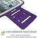 smartlle Arm Phone Holder for Running, Armband Cellphone for iPhone 15 14 13 12 11 Pro Max/XR/8 7 6s Plus, Galaxy A/S/Note Up to 6.9’’, for Exercise Gym Fitness Sports Gear-Purple