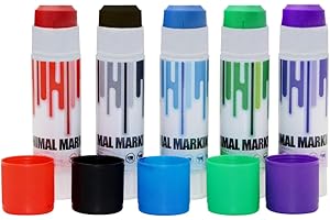 APLAYFULBEE Livestock Marker Crayon 5Pcs Multi-Color Pig Cattle Cow Sheep Marker Farming Livestock Marking Accessories