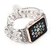 GBSELL Fashion Sports Black Stone Bracelet Strap Band For Apple Watch Series 2/1 42mm (A)
