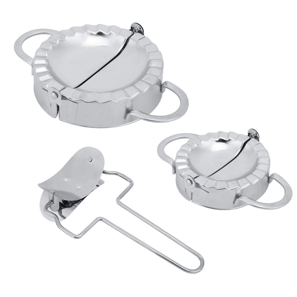 3 Pieces Stainless Steel Manual Dumplings Mold Dumpling Wrapper Making Mold Dumpling Cutter Press Home Cooking Kitchen Utensils Gadgets