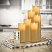 Air Zuker Set of 6 Flameless Candles Pillar LED Candle Battery Operated Candles Flickering Dancing LED Candle Real Wax Candle Motion Candle with Timer and 10-key Remote