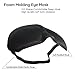 PARTYSAVING |Set of 2| Infinity Sleep Eye Mask Comfortable Eye Pillow Contoured 3-D Shape Quality Black Super-Soft Satin APL1238