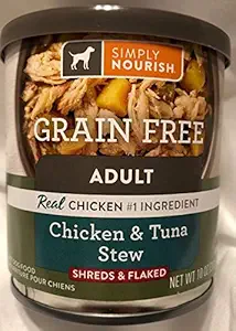 Grain Free Adult Dog Chicken & Tuna Stew Shreds & Flaked (3) 10 Ounce Cans
