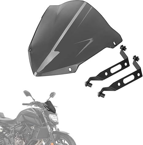 Amazon Mt07 Fz07 フロントガラス Fz 07 Mt 07 Mt07 Fz07 Fz07 ウィンドスクリーン Fz 07 Mt 07 フロントガラス 19 18 スクリーン パーツ 車 バイク