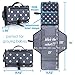 Portable Changing Pad Travel Kit - Baby Lightweight Waterproof Infant Compact Clutch Station with Detachable Foldable Mat with Built-in Cushion Storage Pockets Wrist Strap Easy to Clean with Wipes