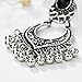 Women's Earrings Studs,Lavany Indian Bollywood Style Gold Plated Wedding Wear Traditional Polki Earrings Jewelry for Women (Silver)