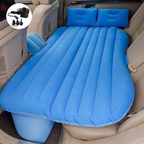 hikotor Car Travel Inflatable Air Mattress Back Seat – Premium Quality Car Bed Back Seat Inflatable Air Mattress，Piers can be Separated so Mattress can be Used Like a Normal Camping Mattress