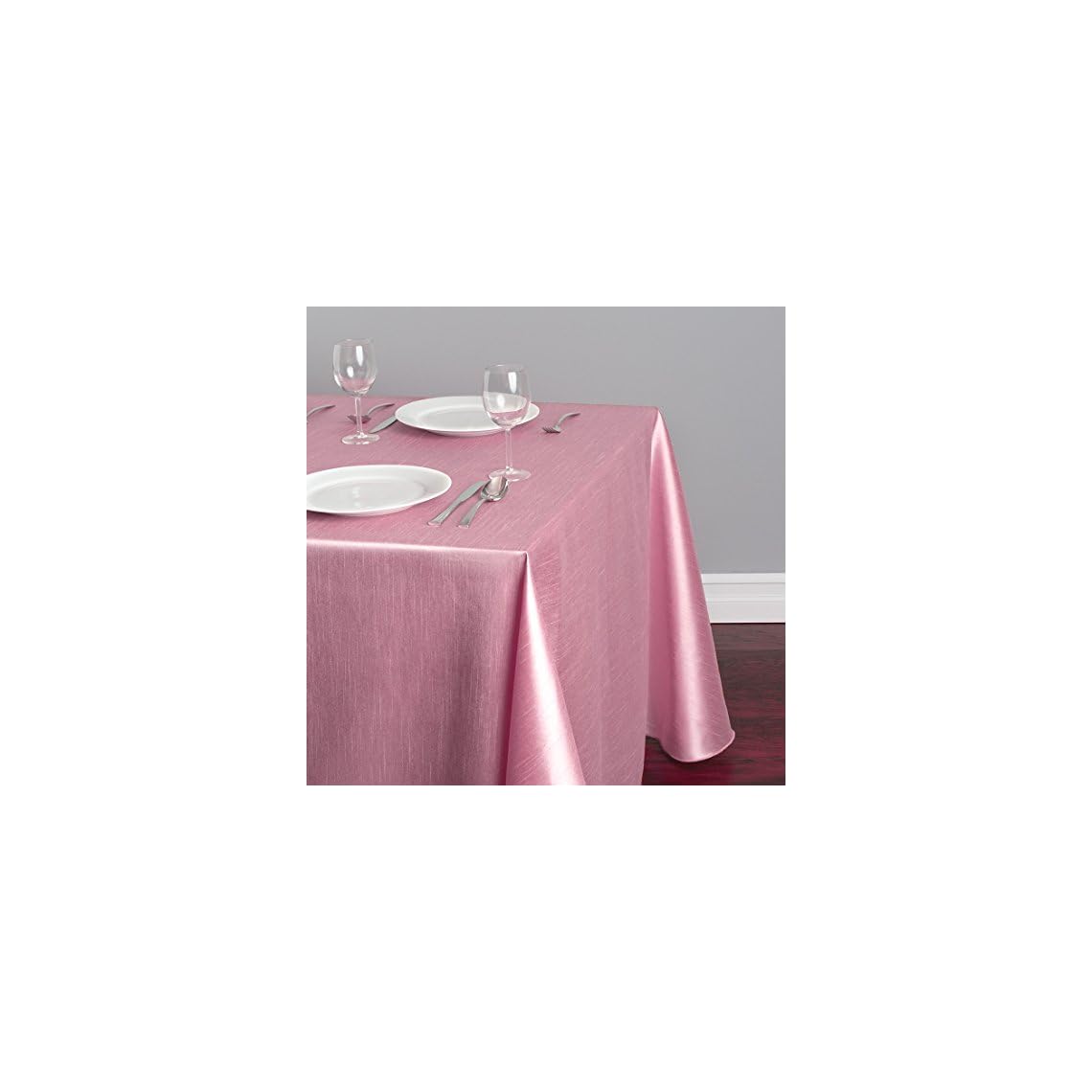 LinenTablecloth 90156270189 Rectangular Shantung Silk Tablecloth, 90 x
