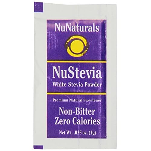 NuNaturals NuStevia White Stevia Powder, 1000-Count Box image