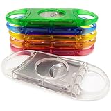 CyJay Cigar Cutter Stainless Steel Plastic Double Blades Cutter Perfect for Most Cigars (white)